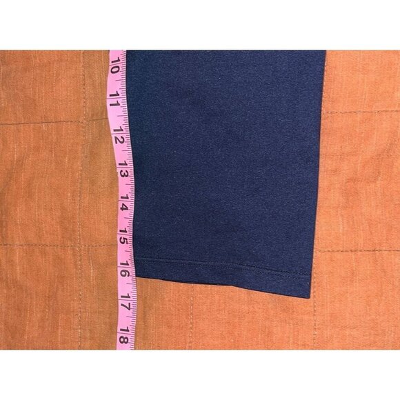 Spanx Navy High Rise Stretch Tummy Control Cropped Leggings Women's Size S mall - Picture 6 of 8